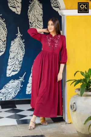 Embroidered dress OK123371